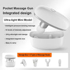 Integrated Design Mini Massage Gun – Portable Deep Tissue Massager, Intelligent Pressure-sensing Brushless Motor, One-piece Percussion Muscle Massage Gun Easy to Carry for Travel, Mothers Day Gifts