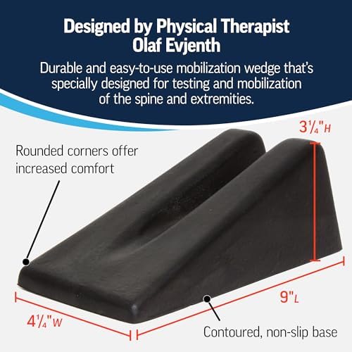 OPTP Original Norsk Mobilization Wedge - Physical Therapy Wedge for Testing, Mobilization and Manipulation of the Spine - Use in Clinic or at Home