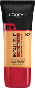 L'Oreal Paris Cosmetics Makeup Infallible Pro-Matte Liquid Longwear Foundation, Fresh Beige, 1 fl oz