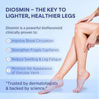 Hermon Diosmin Legs Gel Cream – Natural Botanical Moisturizer for Smooth, Nourished Skin – Lightweight, Fast-Absorbing Formula Made in Italy (5.07 Fl Oz)