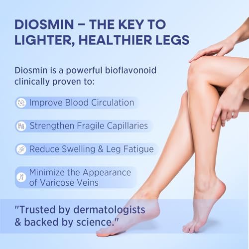 Hermon Diosmin Legs Gel Cream – Natural Botanical Moisturizer for Smooth, Nourished Skin – Lightweight, Fast-Absorbing Formula Made in Italy (5.07 Fl Oz)