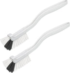 GTOTd Kitchen Right Angle Scrub Grout Small Cleaning Brush（2 Pack）Best Kitchen Gadgets Gifts Stuff for Bottle Bathroom Brushes Household Pot Pan Dishwasher Edge Corners Deep Brush with Stiff Bristles