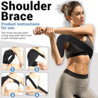 Shoulder Brace for Women, Shoulder Compression Sleeve, Adjustable and Can be Worn Under Clothes, Rotator Cuff for Pain Relief (Right shoulder women)