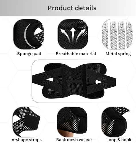 Wonder Care compression knee brace designed for knee pain, sports, running, meniscus tear & ACL relief. adjustable knee wrap with side stabilizers for men & women, Knee Support with Air Mesh Fabric