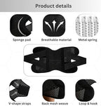 Wonder Care compression knee brace designed for knee pain, sports, running, meniscus tear & ACL relief. adjustable knee wrap with side stabilizers for men & women, Knee Support with Air Mesh Fabric