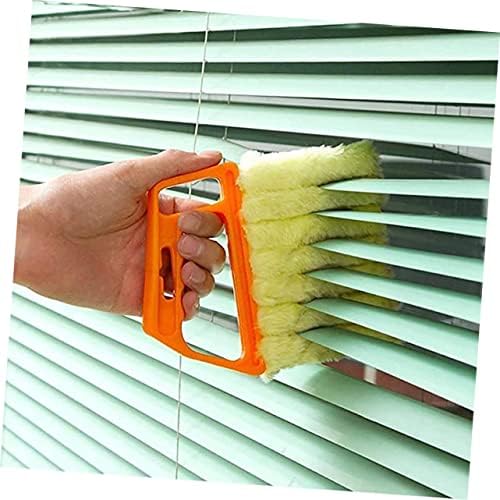 2pcs Microfiber Window Blind Cleaner Shutter Duster Brush Handheld Pulley Cleaning Tool