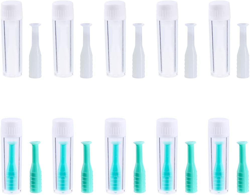 10 Pack Hard Contact Lens Remover, RGP Plunger Contact Plunger Inserter For Hard Contact Lens RGP Lens