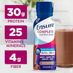 Ensure COMPLETE Milk Chocolate Nutrition Shake, Complete, Balanced Meal Replacement, Ready To Drink, 30g Protein, 25 Vitamins & Minerals, 10 fl oz—24 Pack
