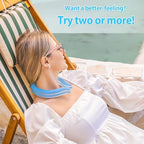 Neck Cooling Tube with Insulated Bag, Reusable Neck Coolers Wearable Body Cooling Products for Hot Weather in Summer