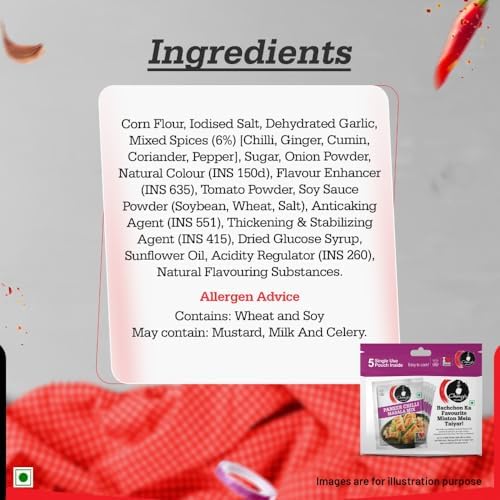 Ching's Secret Paneer Chilli Masala - 5 Single Use Pouch - 100 Gram