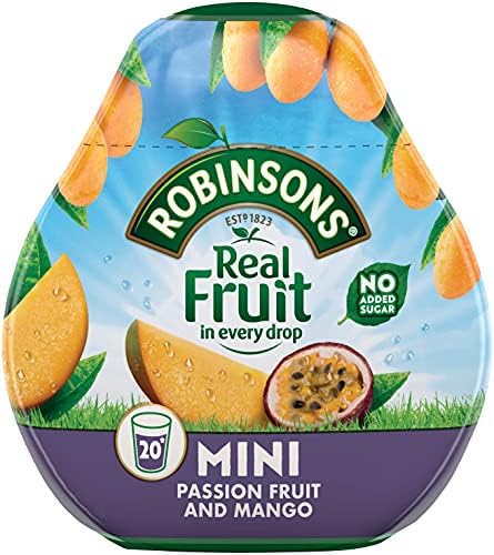 Robinsons Squash'd Mango & Passion Fruit No Added Sugar 66ml (Pack of 6)