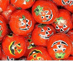 Halloween Crispy Milk Chocolate Pumpkin Balls, Foil Wrapped Jack-O-Latern Foils, Kosher, 1 Lb. - Approx. 100 Pcs.