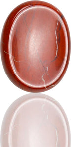 Red Jasper Crystals Rock Worry Stones for Kids, Oval Palm Stone, Thumb Stone, Crystals and Healing Stones Quartz Bulk for Wicca, Reiki, Healing Energy, Chakra Stones, Witchcraft Supplies(1PCS)