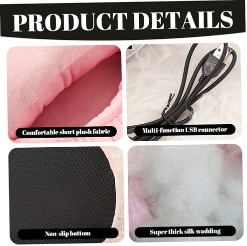 Yeory Electric Foot Warmer Cotton Desk Foot Warmer with 3 Temperature Settings Portable Foot Warmer Foot Warmer for Bed