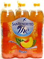 San Benedetto Peach Iced Tea - (Imported From Italy) BIG 1.5 Liter / 50.55 Oz Plastic Bottle (Pack of 6)