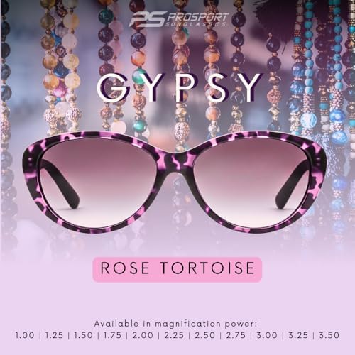 proSPORT | Cat Eye Womens Full Lens Tinted Reading Sunglasses Oversize NOT BIFOCAL