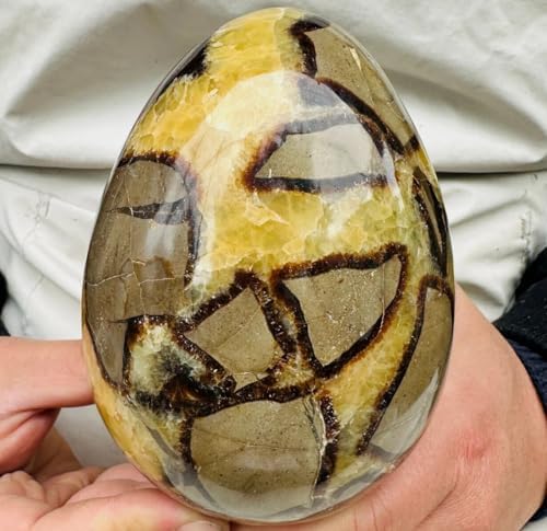 Angel Aura Quartz Cluster Crystal Dec Septarian Dragon Calcite Egg Sphere (Size : 250-300g)