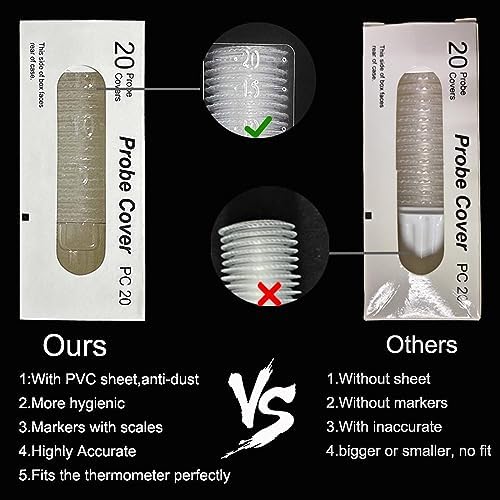 1000 Pack Ear Thermometer Covers Disposable Refill Lens Filters Caps Probe Cover Compatible for All B raun Models Digital Thermometers Sleeve (Updated Version)