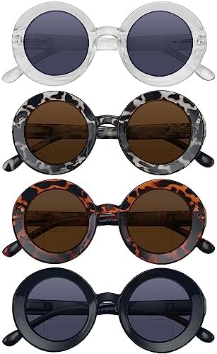 Eyekepper 4-pack Bifocal Reading Glasses Women Round Bi-focal Readers
