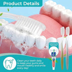 Disposable Toothbrushes with Toothpaste, Gold and Silver Toothbrush Disposable Bulk, Individually Packaged, Suitable for Hotels, Homes, Camping, and Travel (100-PACK)