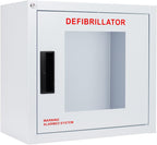 Standard, Alarmed AED Cabinet, Large. Fits All Defibrillators on the Market. Measures 14.75" H x 16" L x 8.38" D. Essential Storage for Indoor AEDs.