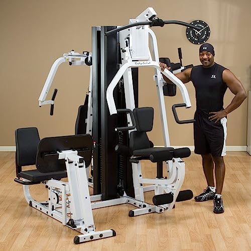 Body-Solid (EXM3000LPS) Multi-Station 210lb Dual Weight Stack Machine for Home & Commercial Gym, Complete Body Strength Training Functional Exercise Workout Station for Weight lifting and Bodybuilding