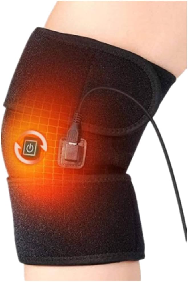 Ibluelover Heated Knee Brace Wrap 3 Adjustable Temperature Knee Pad Knee Heating Pad for Arthritis Pain Relief Leg Compression Sleeve Knee Support Protector for Calf Leg Arm