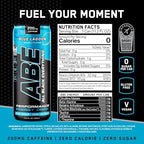 All Black Everything Sugar Free Energy Drink | Blue Lagoon | 0 Calories | 12 Pack | 200mg Natural Caffeine | Pre-Workout Sport Drink for Men and Women