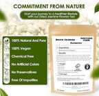 Nhat Anh Farm - Dried Jasmine Flowers - Pure Jasmine Buds 3.5oz(100g) Natural & Pure - Dried Jasmine Flowers Sugar/Caffeine/Gluten Free. Making Tea, Baking