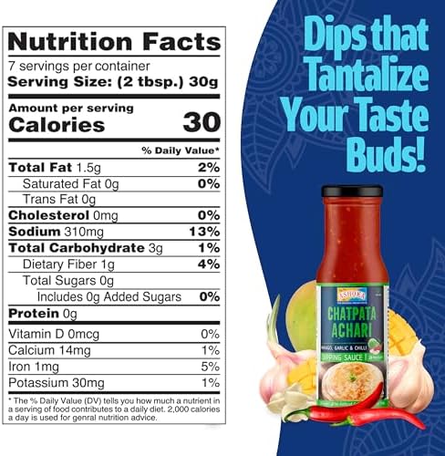 Ashoka Since 1932 | Tangy Pickle | Dipping & Wing Sauce | Kosher Certified | Gluten-Free | Gourmet Vegan Sauce with Mango, Chili & Garlic Blend | Pack of 2
