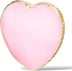 Resin Nail Art Palette Nail Mixing Palette Nail Art Painting Mixed Color Palettes Gold Edge Nail Holder Display Board Cosmetic Mixing Tools (Pink)