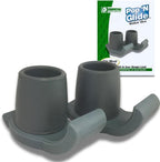 Essential Medical Supply Pop & Glide Easy Use Walker Ski Glides, 2 Pack - Universal Fit Walker Accessories in Gray