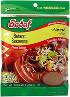 Sadaf Baharat Seasoning - Baharat Spice Blend for Cooking and Food Seasoning - 7 Spice - Mediterranean Cuisine - Kosher - 2 Oz Resealable Bag