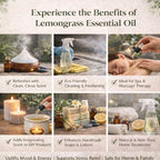 GreenHealth - Lemongrass Essential Oil - 16 fl oz - Aluminum Bottle - 100% Essential Oil