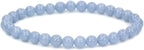 Angelstones Handmade Natural Healing Gemstone 6mm Round Beads Stretch Crystal Bracelet 7 Inch Unisex