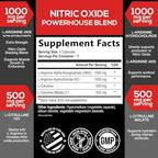 Extra Strength Nitric Oxide Booster - 3X Strength L-Arginine AKG & Citrulline Malate - Men & Women Premium Pre Workout Nitric Booster - Natural Energy & Muscle Support, Bottled in USA - 60 Capsules