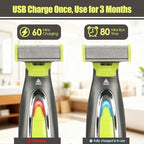 Beard Trimmer for Men, Rechargeable Face & Body Hair Trimmer, Washable Mens Electric Razors for Shaving Face, Beard, Mustache Trimmer, Double Sided Tooth Razors for Teen Boys