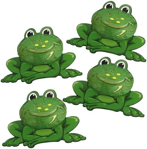 Individually Wrapped Chocolate Frogs in Green Foil, Gourmet German Frog Candy, Easter Basket Stuffers, Pack of 2