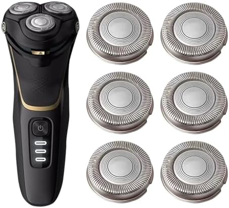 SH30 Replacement Heads for Philips Norelco Shaver Series 3000, 2000, 1000 (6 PACK)