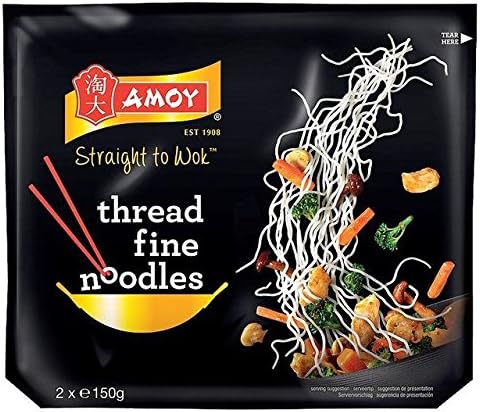 Amoy Straight To Wok Thread Noodles 2 x 150g