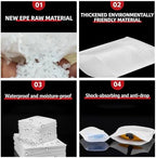 LAFULER 100 Pack 10x12 Inch CushionFoam Pouh Protecting For Packing, 0.03In(0.8mm) Thickness Moving Foam Wrap Pouches, Packing Supplies for Storage and Shipping, Protect mug, Cup, Glasses,and Dishes