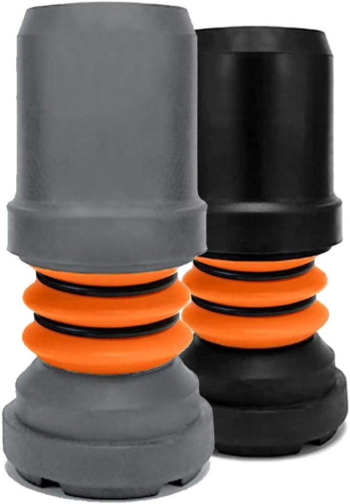Flexyfoot Shock Absorbing Crutch Ferrule - Grey - 19mm