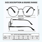 3PCS Fashion Round Reading Glasses for Men&Women, Super Light Anti Blue Light Readers, Classic Retro Oval Eyewear