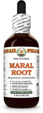 Maral Root (Rhaponticum Carthamoides) Dry Root Glycerite, All Natural, Vegan, Lab Tested Alcohol-Free Liquid Extract - 2 fl.oz