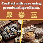Mothers Day Cookies Gift Basket - 12 Gourmet Chocolate Covered Sandwich Cookies with Assorted Toppings - Food Gift Box for Mom, Her, Wife, Fathers Day, Mothers Day, Family, Men & Women.