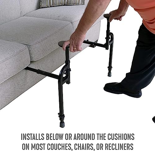 Stander Heavy Duty EZ Stand-N-Go, Bariatric Chair Lift Assist for Elderly, Grab Bar Standing Handle for Seniors, Daily Living Mobility Aid