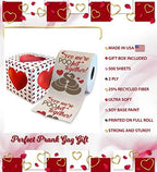 Printed TP 'Coz We're POO-fect Together Printed Toilet Paper Gag Gift - Funny Toilet Paper Roll for Valentines, Bathroom Decor, Romantic Novelty Valentines Day Gift for Him or Her - 500 Sheets