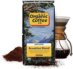 Organic Coffee Co. Breakfast Blend Ground Coffee 12 Ounce Medium Light Roast USDA Organic