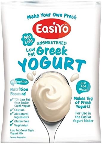 Easiyo Low Fat Greek Yoghurt Mix 170g - Pack of 2
