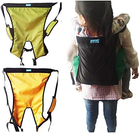 Kids Carrier Hiking Back Pack Belt Outdoor Children Lift Sling Transferring Disabled,Handicapped,Bedridden to Car Wheelchair （Orange）